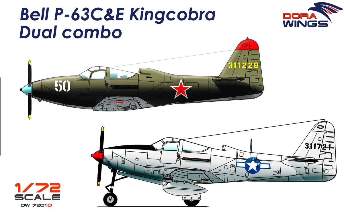 DW7201D Bell P-63C&E Kingcobra Dual combo