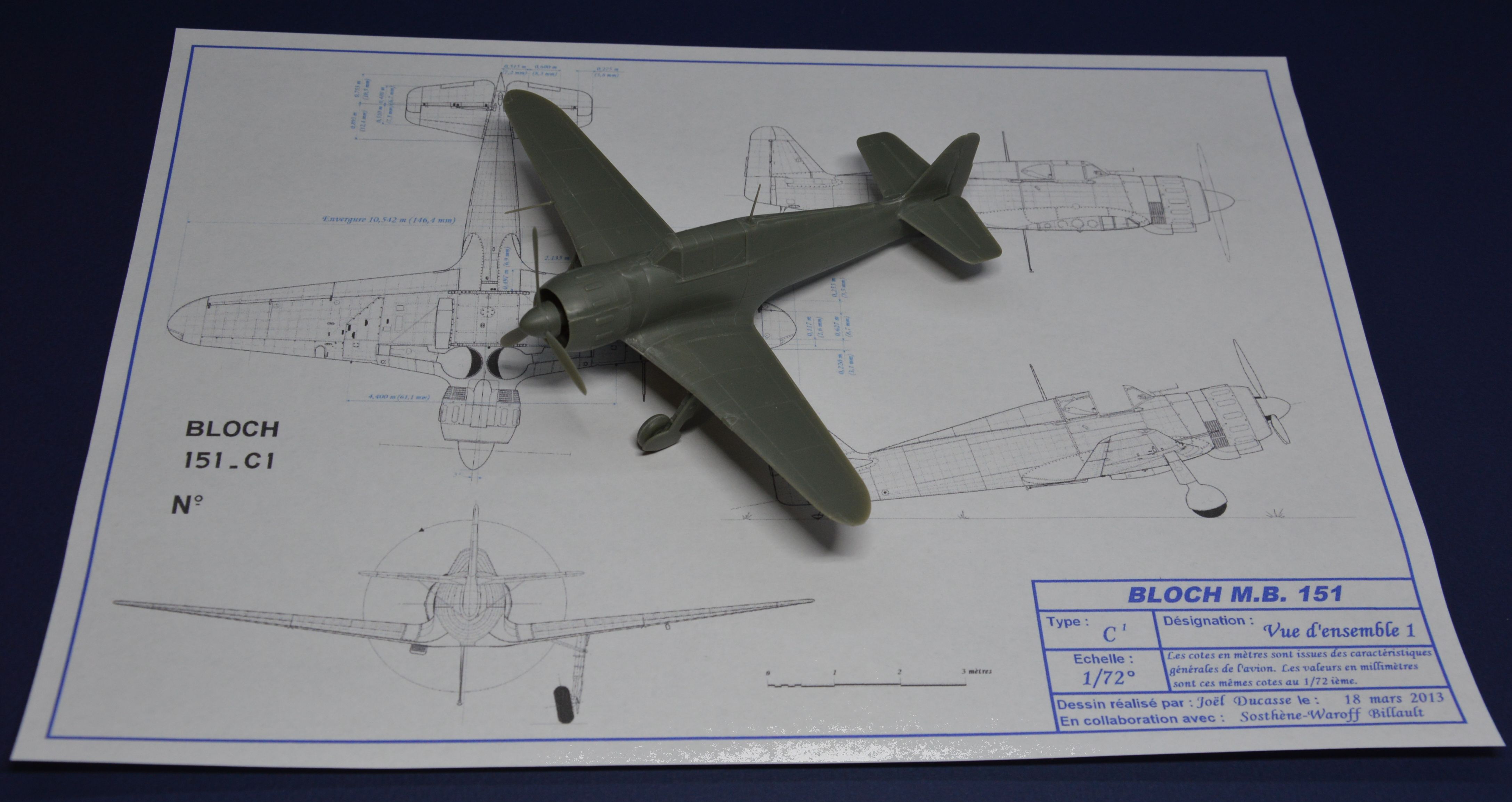 Bloch MB.151, 1/72. Test build.